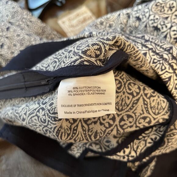 Tory Burch Heidi Jacquard Pants size 6. Cotton Blend A Tory Favorite - Picture 8 of 8